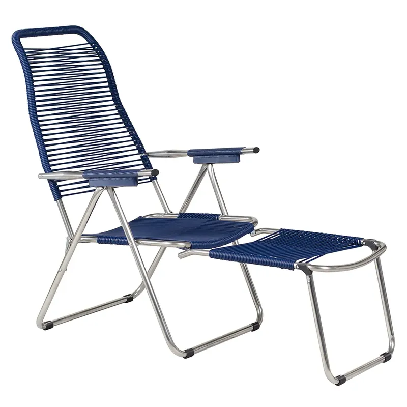 Extra rabatt Spaghetti footrest blue matt aluminium